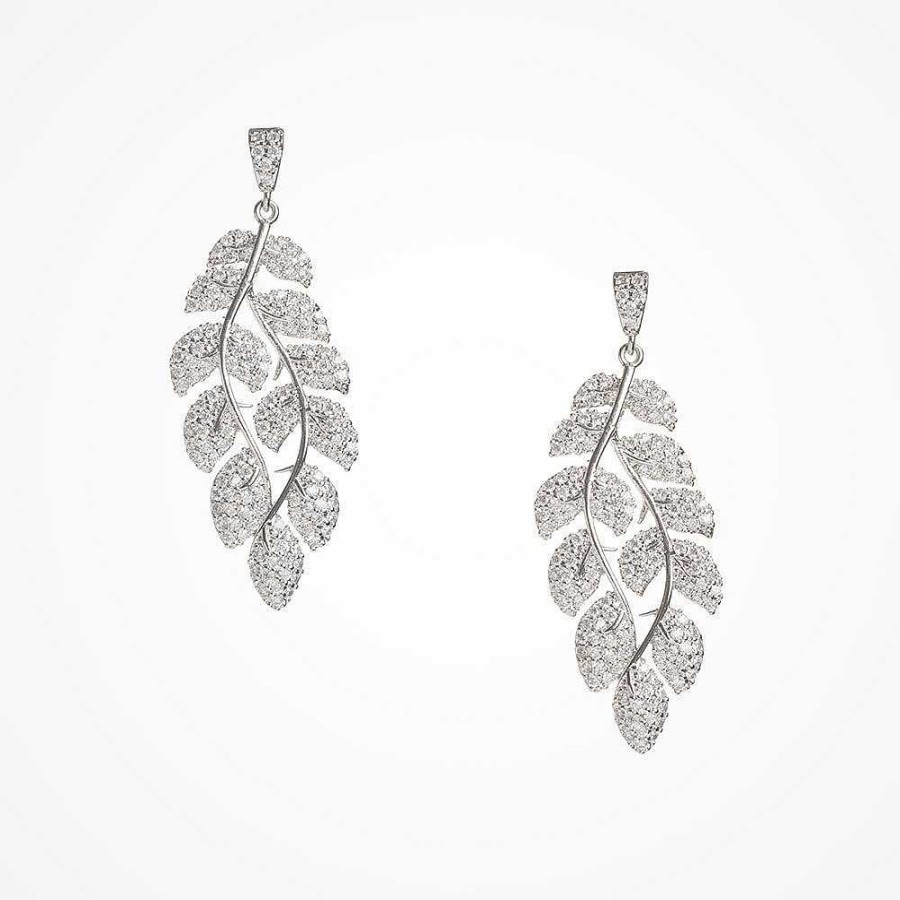 Wedding Jewellerywedding Jewellery Aria | Lorne Crystal Leaf Drop Earrings