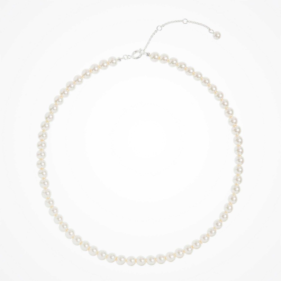 Wedding Jewellerywedding Jewellery Aria | Alta Pearl Necklace And Bracelet Set (Silver)