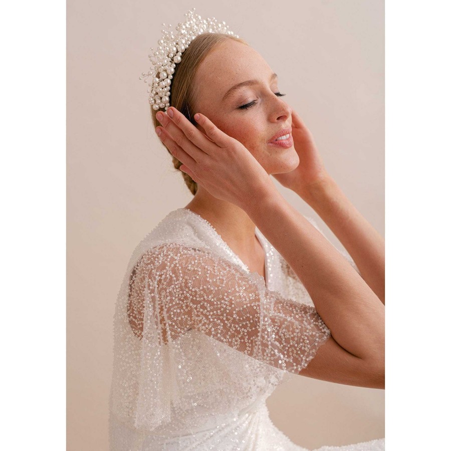 Wedding Hair Accessorieswedding Hair Accessories Arianna Bespoke | Everlasting Pearl Crown