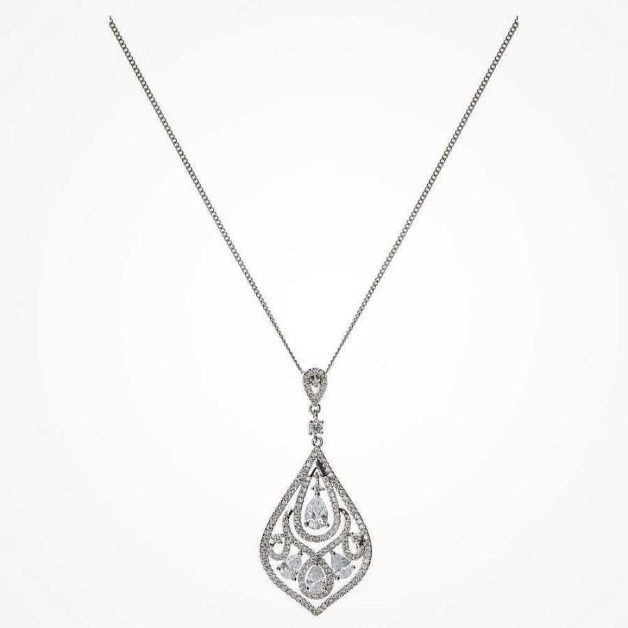 Wedding Jewellerywedding Jewellery Ivory & Co | Chinatown Crystal Pendant Necklace