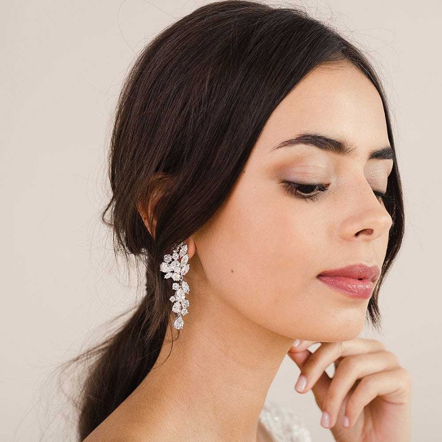 Wedding Jewellerywedding Jewellery Stephanie Browne | Sinclaire Crystal Bridal Statement Earrings