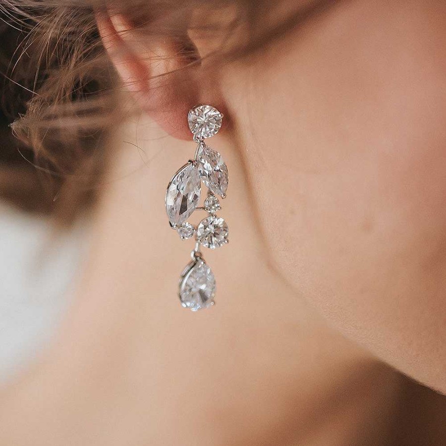 Wedding Jewellerywedding Jewellery Liberty in Love | Aria Cz Drop Earrings