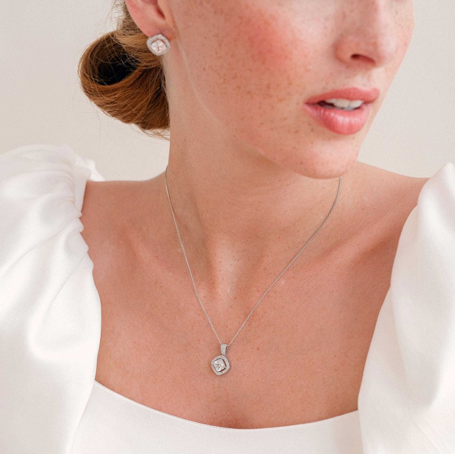 Wedding Jewellerywedding Jewellery Ivory & Co | Richmond Necklace And Earrings Bridal Jewellery Set