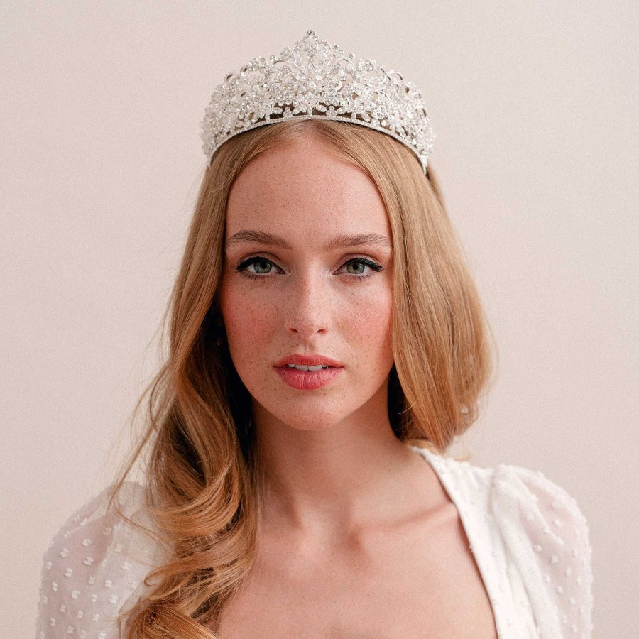 Wedding Hair Accessorieswedding Hair Accessories Ivory & Co | Diana Crystal Bridal Tiara