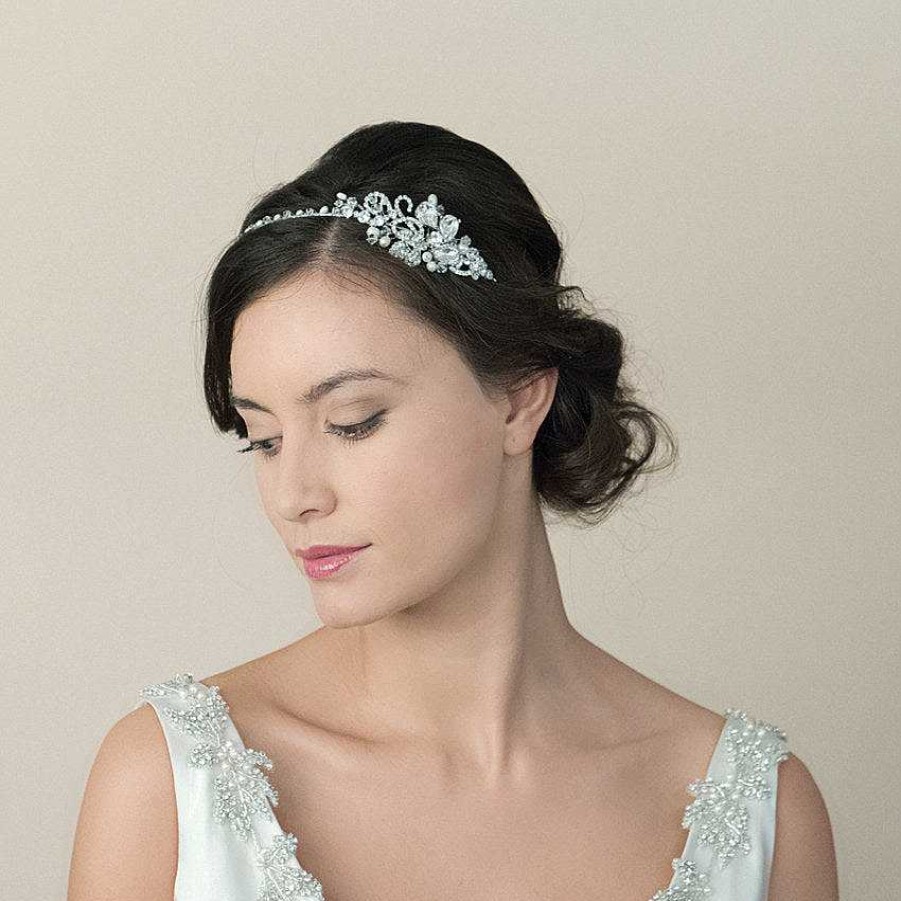 Wedding Hair Accessorieswedding Hair Accessories Ivory & Co | Lucille Floral Side Headpiece