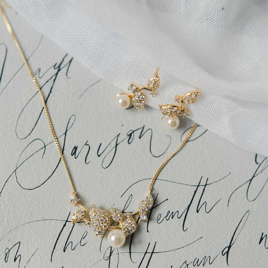 Wedding Jewellerywedding Jewellery Ivory & Co | Aphrodite Gold Bridal Jewellery Set