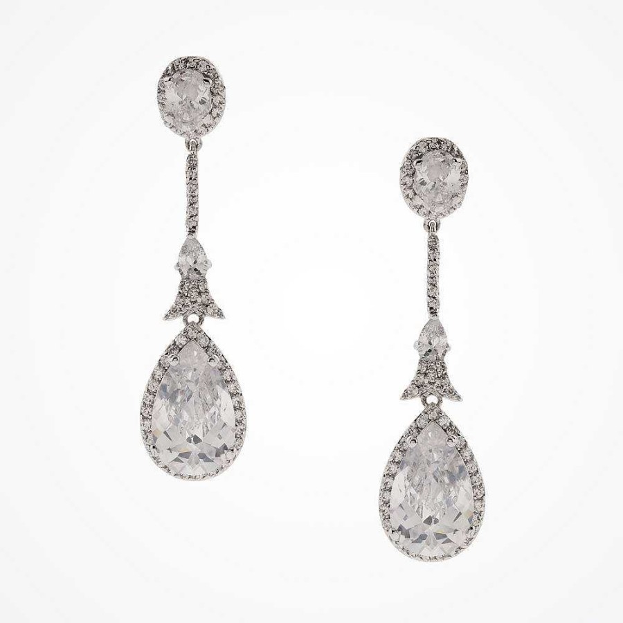 Wedding Jewellerywedding Jewellery Stephanie Browne | Alexandra Bridal Statement Teardrop Earrings