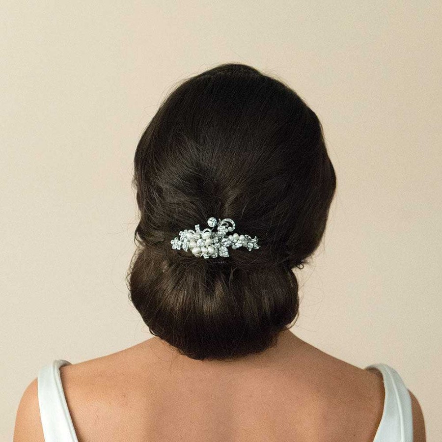 Wedding Hair Accessorieswedding Hair Accessories Ivory & Co | Harmony Pearl And Crystal Blossom Hair Comb