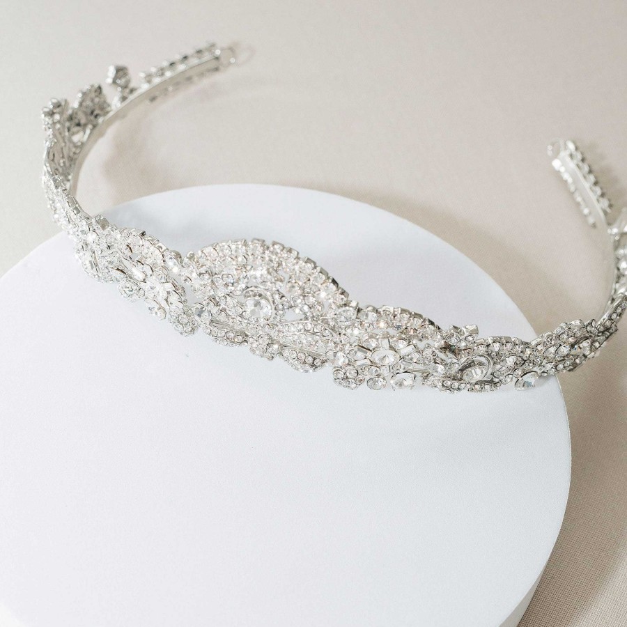 Wedding Hair Accessorieswedding Hair Accessories Ivory & Co | Princess Mia Crystal Art Deco Tiara