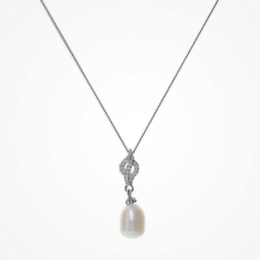 Wedding Jewellerywedding Jewellery Ivory & Co | Lisbon Crystal Embellished Pearl Pendant