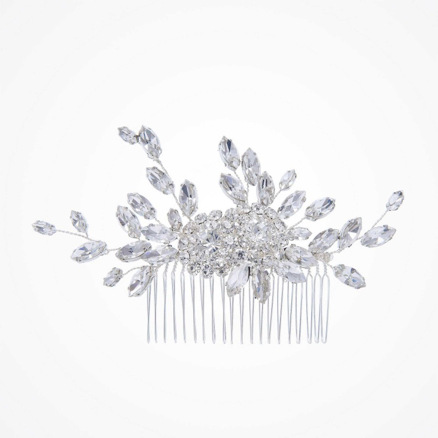 Wedding Hair Accessorieswedding Hair Accessories Miss Clemmie | Felicity Crystal Floral Hair Comb