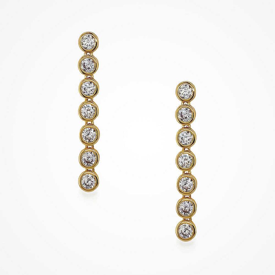 Wedding Jewellerywedding Jewellery Sarah Alexander | Dusk Zirconia Crystal Multi Round Drop Earrings