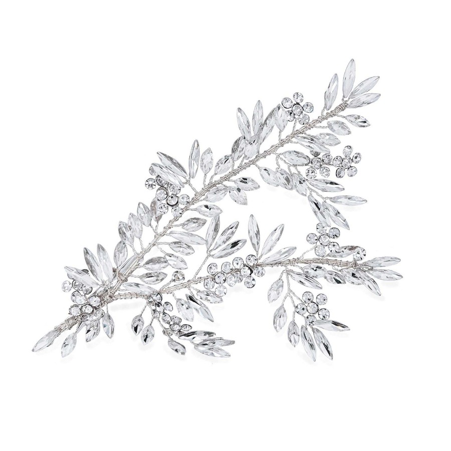 Wedding Hair Accessorieswedding Hair Accessories Ivory & Co | Lucky Star Crystal Embellished Clip