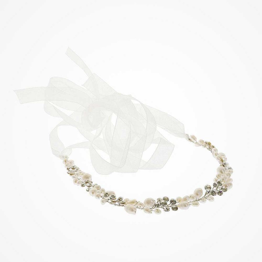 Wedding Hair Accessorieswedding Hair Accessories Ivory & Co | Sylvie Pearl And Crystal Headpiece (Or Belt)