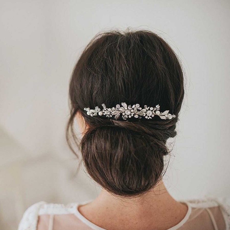 Wedding Hair Accessorieswedding Hair Accessories Halo and Co | Tanya Crystal And Pearl Embellished Hair Comb