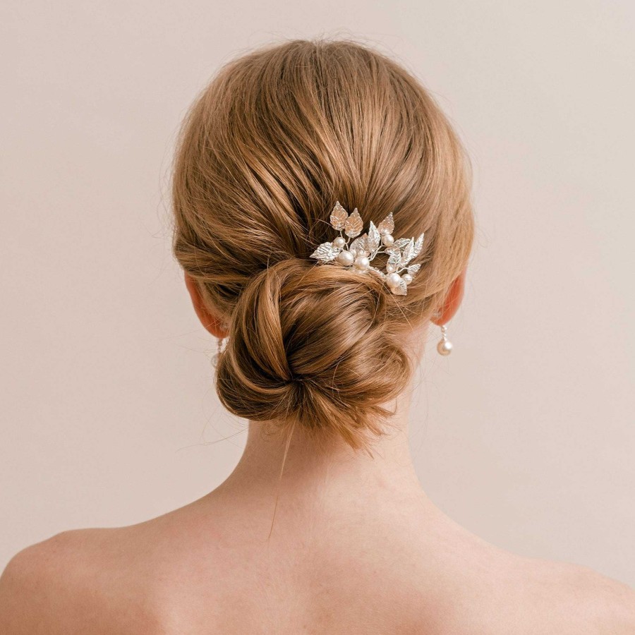 Wedding Hair Accessorieswedding Hair Accessories Arianna Bespoke | Aurelia Silver Leaves Hair Comb