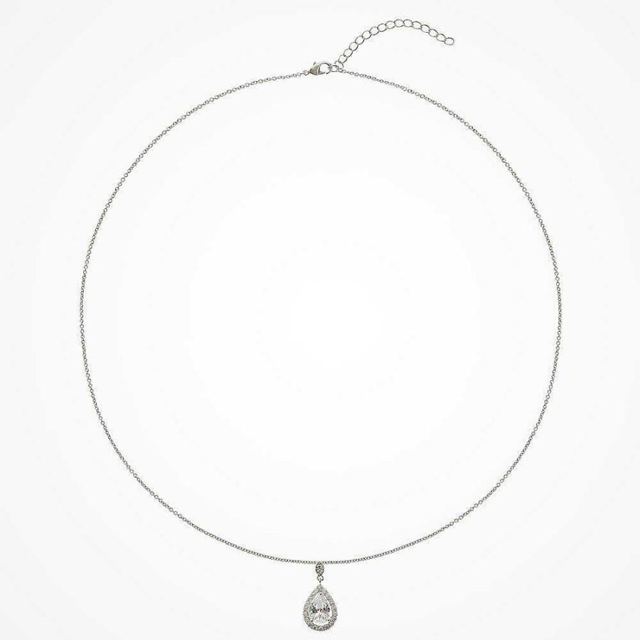 Wedding Jewellerywedding Jewellery Ivory & Co | Belmont Crystal Pendant Necklace