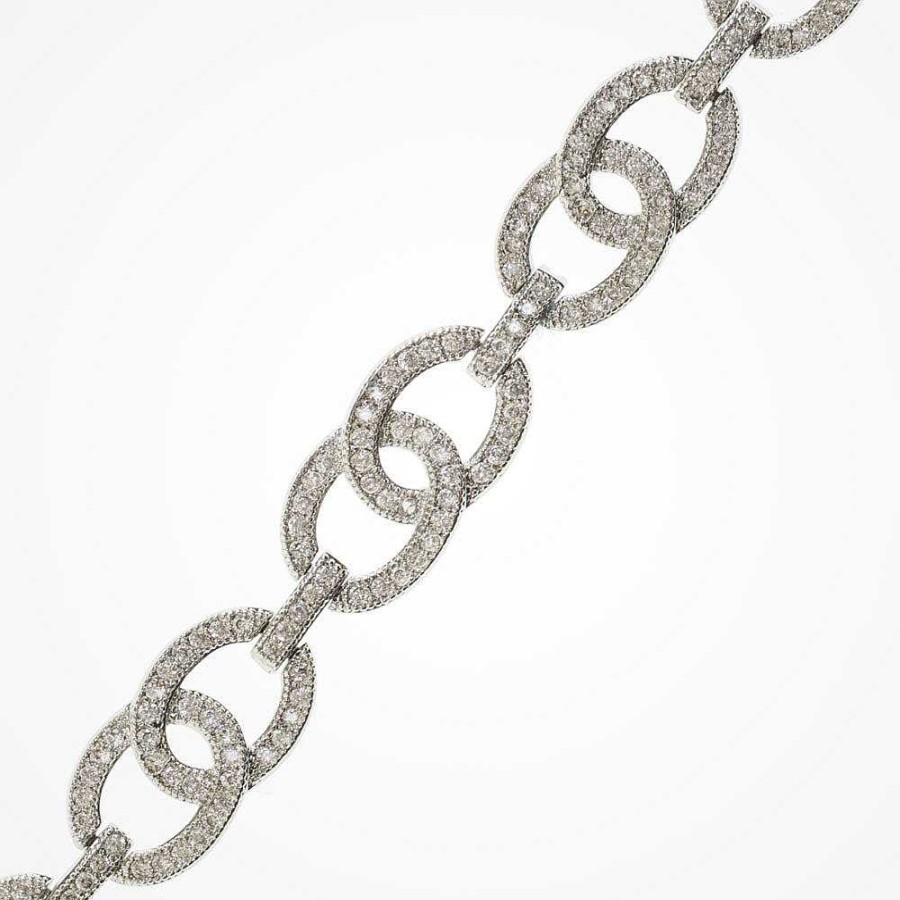 Wedding Jewellerywedding Jewellery Ivory & Co | Steinway Crystal Embellished Chain Bracelet