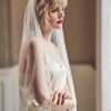 Veils, Cover-Ups And Beltsveils, Cover-Ups And Belts Rainbow Club | Peony Crystal And Pearl Edge Veil