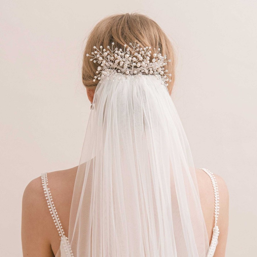 Wedding Hair Accessorieswedding Hair Accessories Arianna Bespoke | Pearl And Crystal Veil Comb