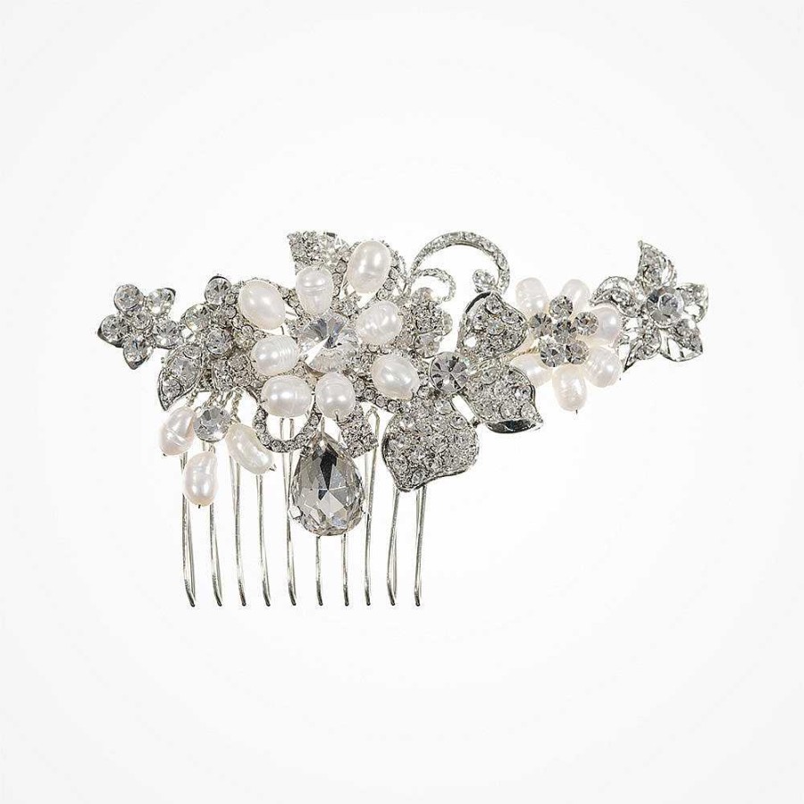 Wedding Hair Accessorieswedding Hair Accessories Ivory & Co | Harmony Pearl And Crystal Blossom Hair Comb