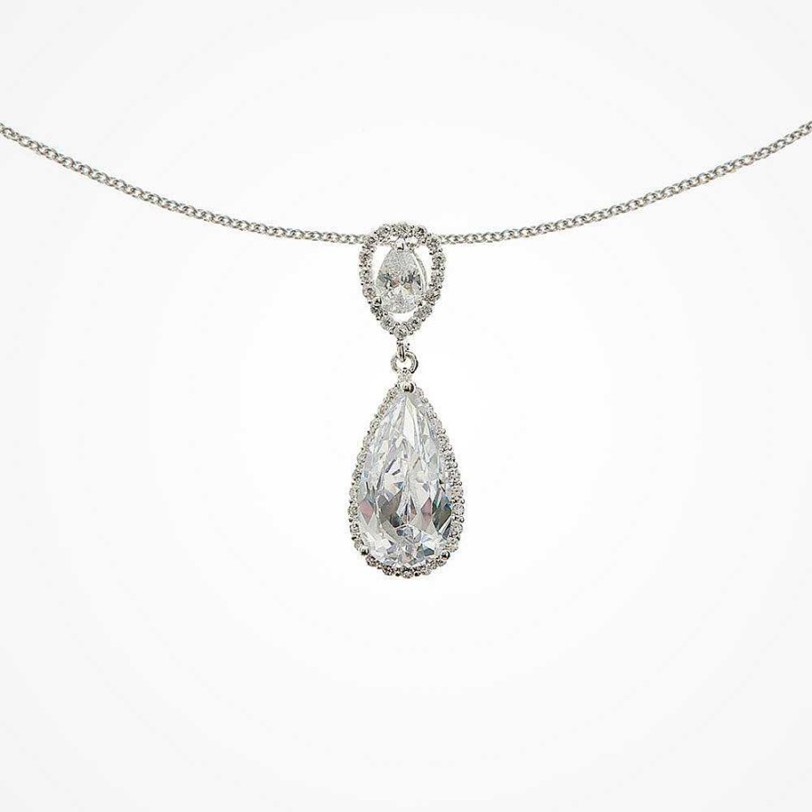 Wedding Jewellerywedding Jewellery Ivory & Co | Bacall Crystal Pendant Necklace