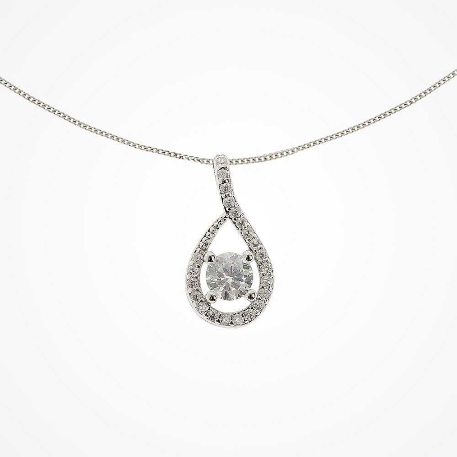 Wedding Jewellerywedding Jewellery Ivory & Co | Eternity Crystal Pendant Necklace