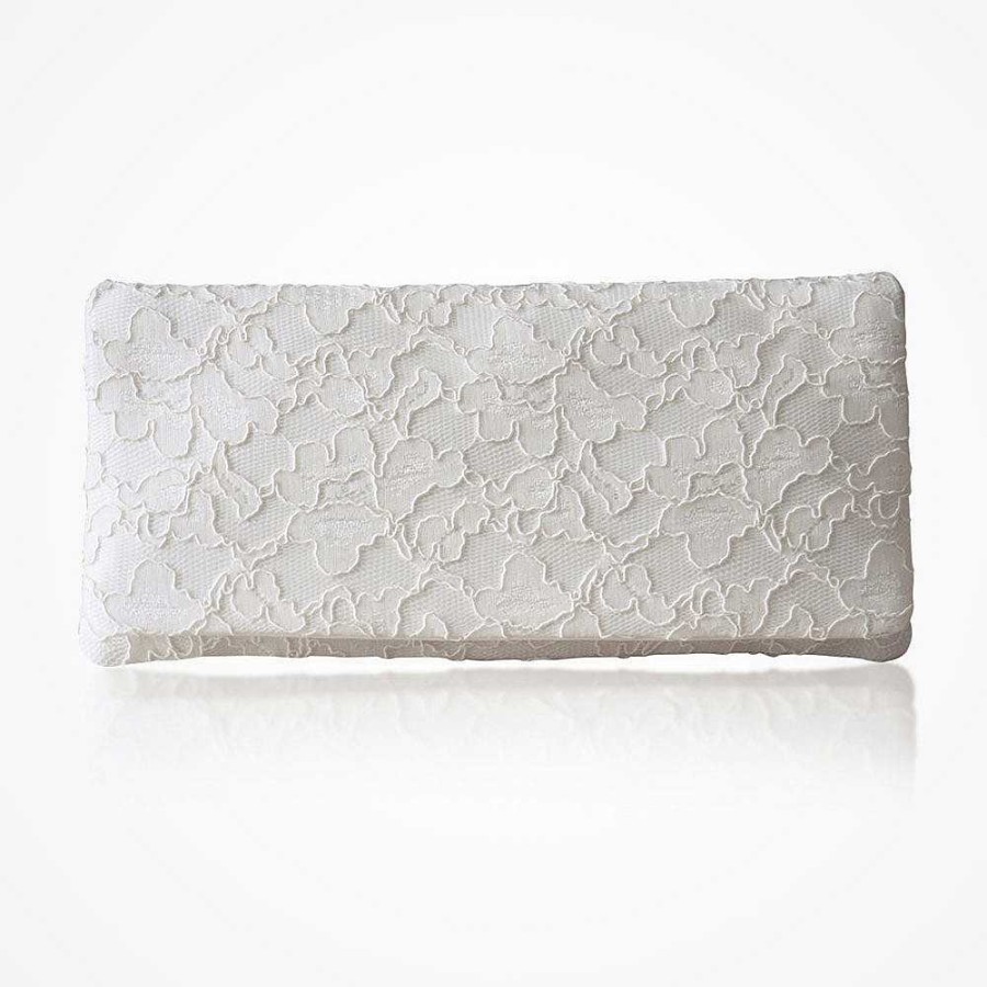 Bags Emma Gordon London | Astrid Ivory Lace Clutch