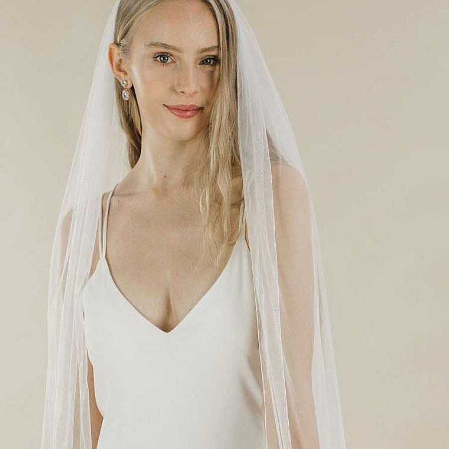 Veils, Cover-Ups And Beltsveils, Cover-Ups And Belts Rainbow Club | Blazing Star Diamante Embellished Long Veil