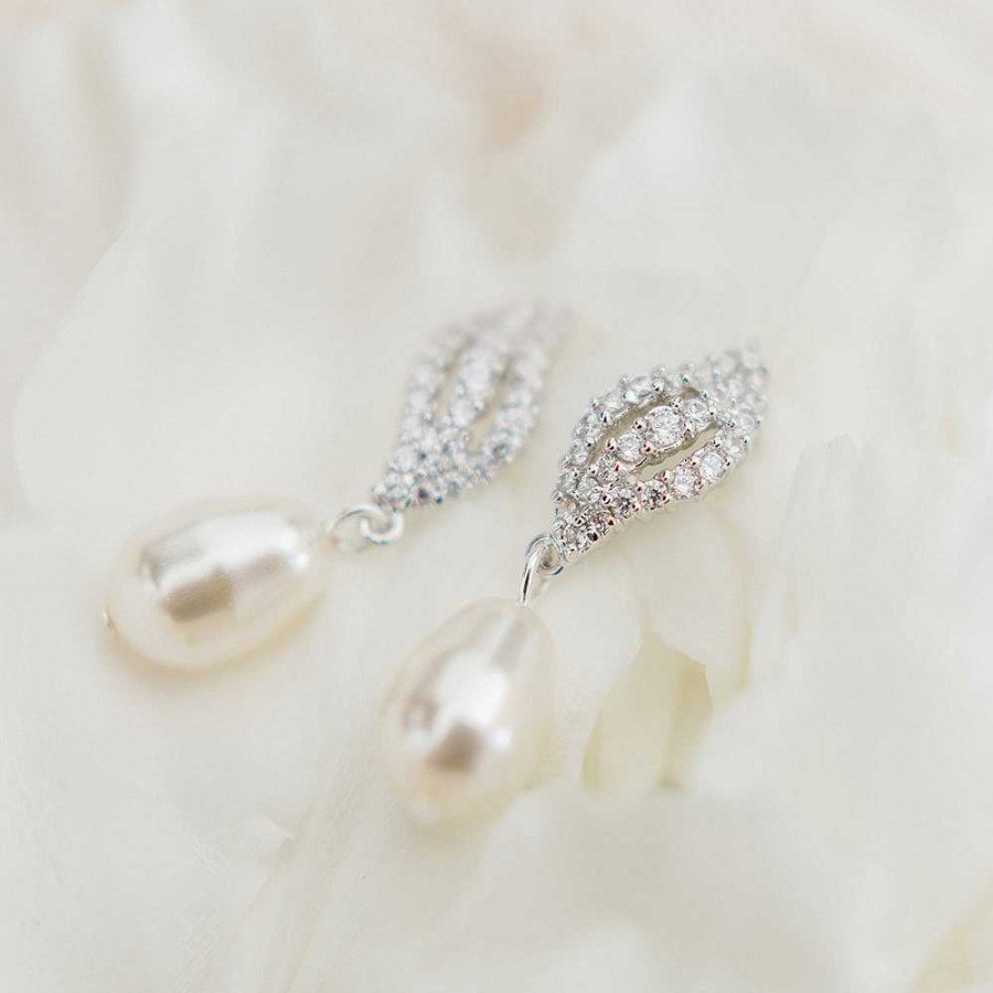 Wedding Jewellerywedding Jewellery Stephanie Browne | Kande Pearl Earrings