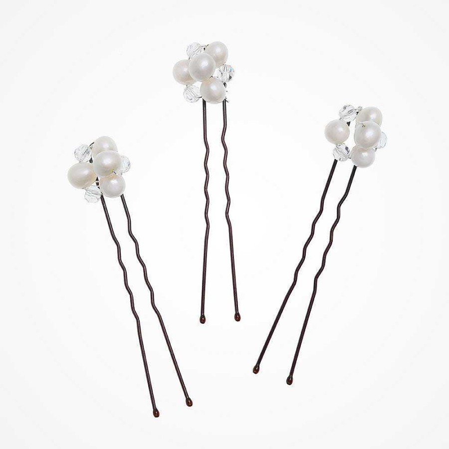 Wedding Hair Accessorieswedding Hair Accessories Chez Bec | Blossom Pearl Hair Pins (Silver)