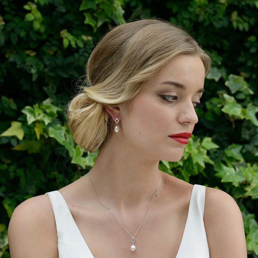 Wedding Jewellerywedding Jewellery Ivory & Co | Stockholm Pearl Drop Earrings