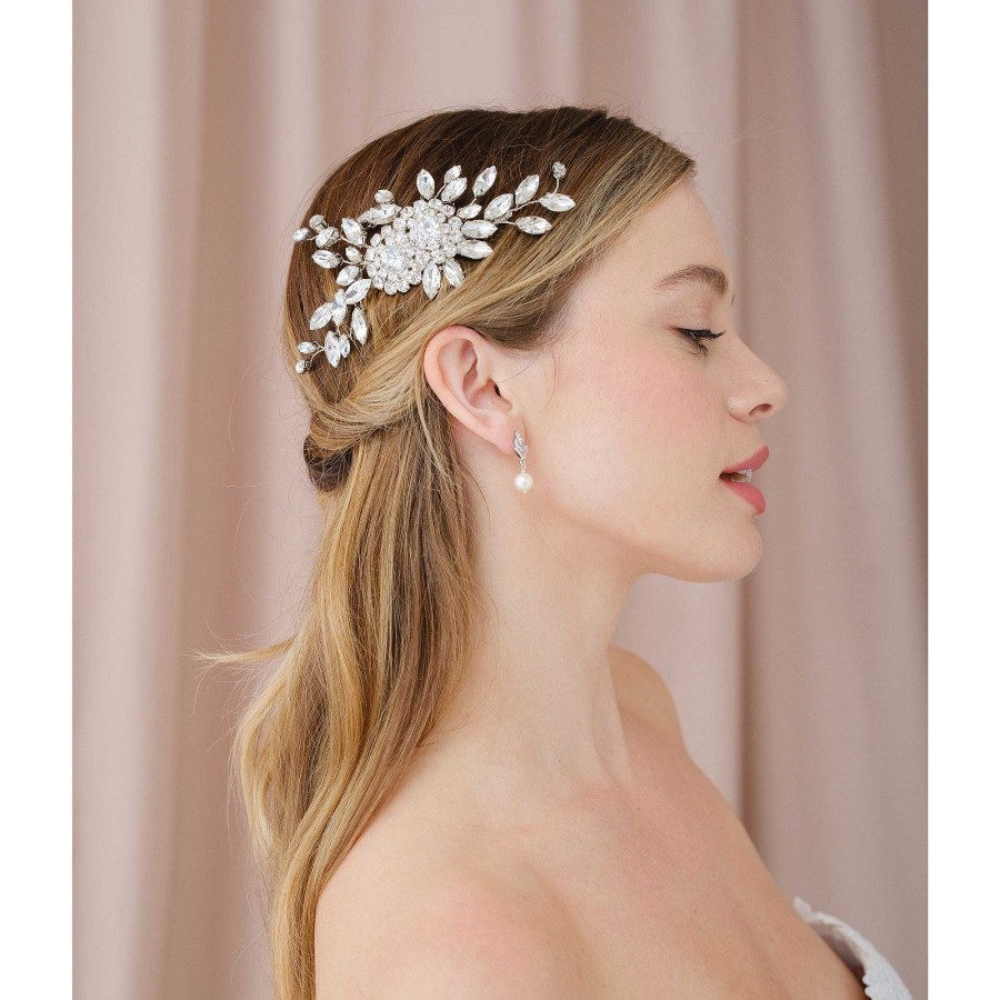 Wedding Hair Accessorieswedding Hair Accessories Miss Clemmie | Felicity Crystal Floral Hair Comb