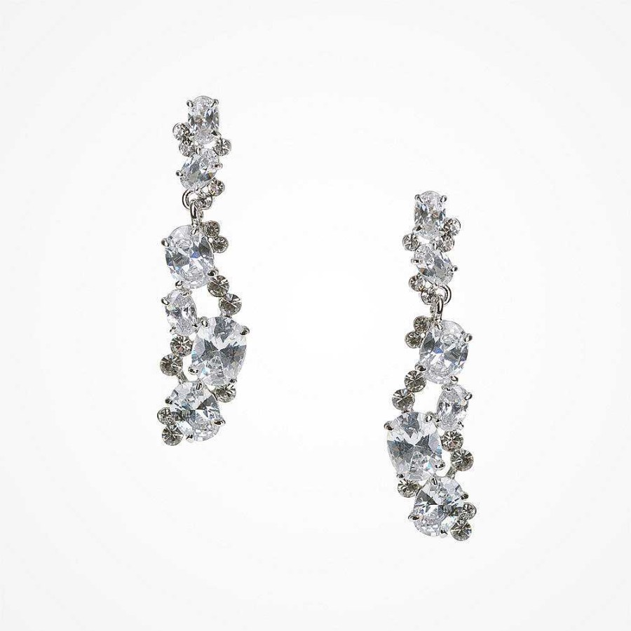 Wedding Jewellerywedding Jewellery Ivory & Co | Peninsula Cubic Zirconia Drop Earrings