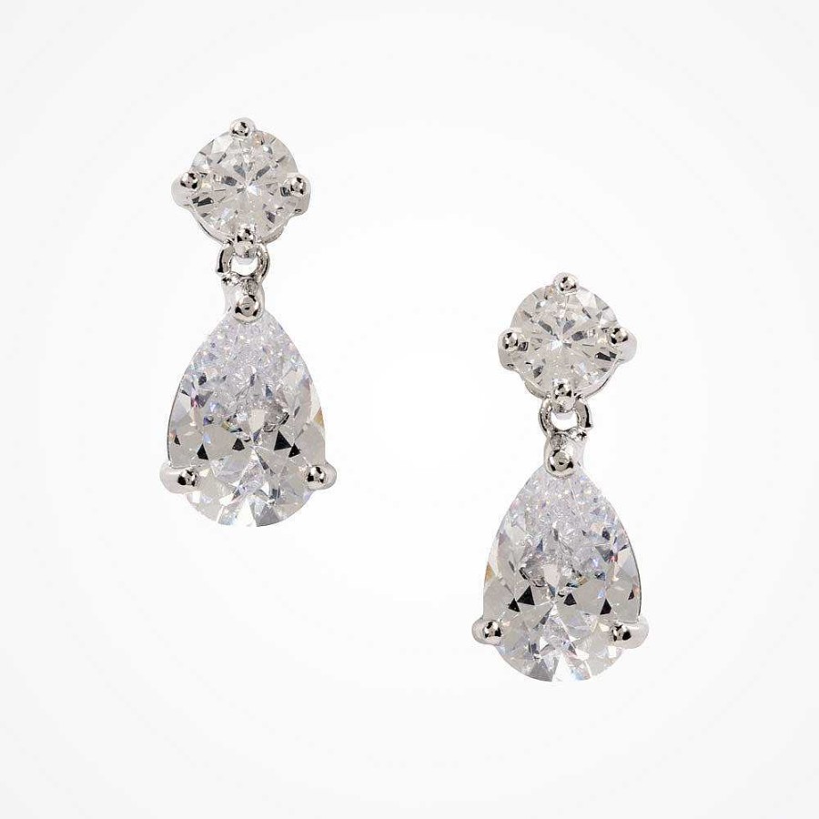 Wedding Jewellerywedding Jewellery Ivory & Co | Imperial Cubic Zirconia Teardrop Earrings