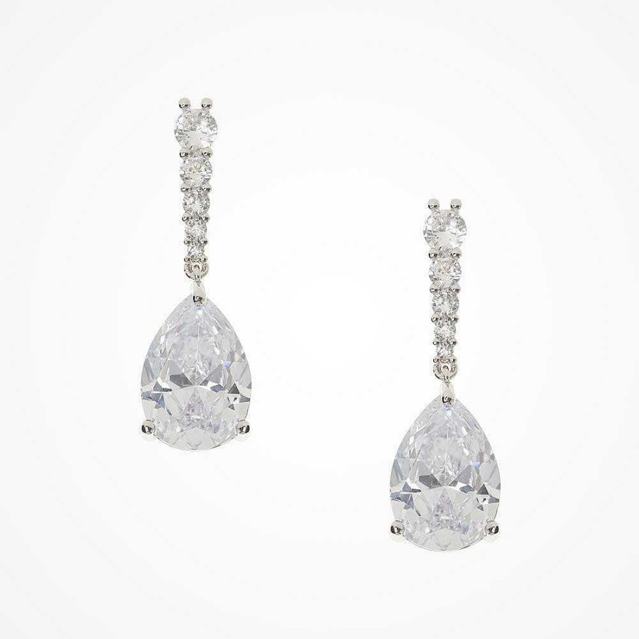 Wedding Jewellerywedding Jewellery Aria | Isla Crystal Teardrop Earrings