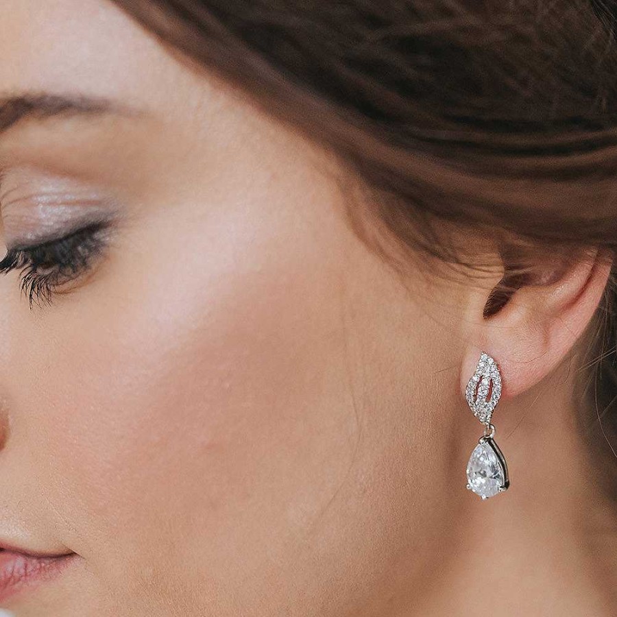 Wedding Jewellerywedding Jewellery Stephanie Browne | Kande Pave Earrings