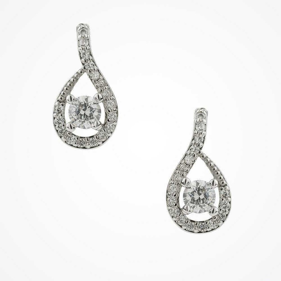 Wedding Jewellerywedding Jewellery Ivory & Co | Eternity Crystal Teardrop Earrings