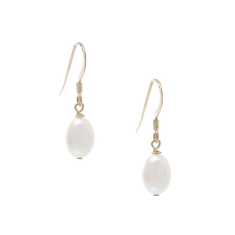 Wedding Jewellerywedding Jewellery Chez Bec | Blossom I Pearl Drop Earrings (Gold)