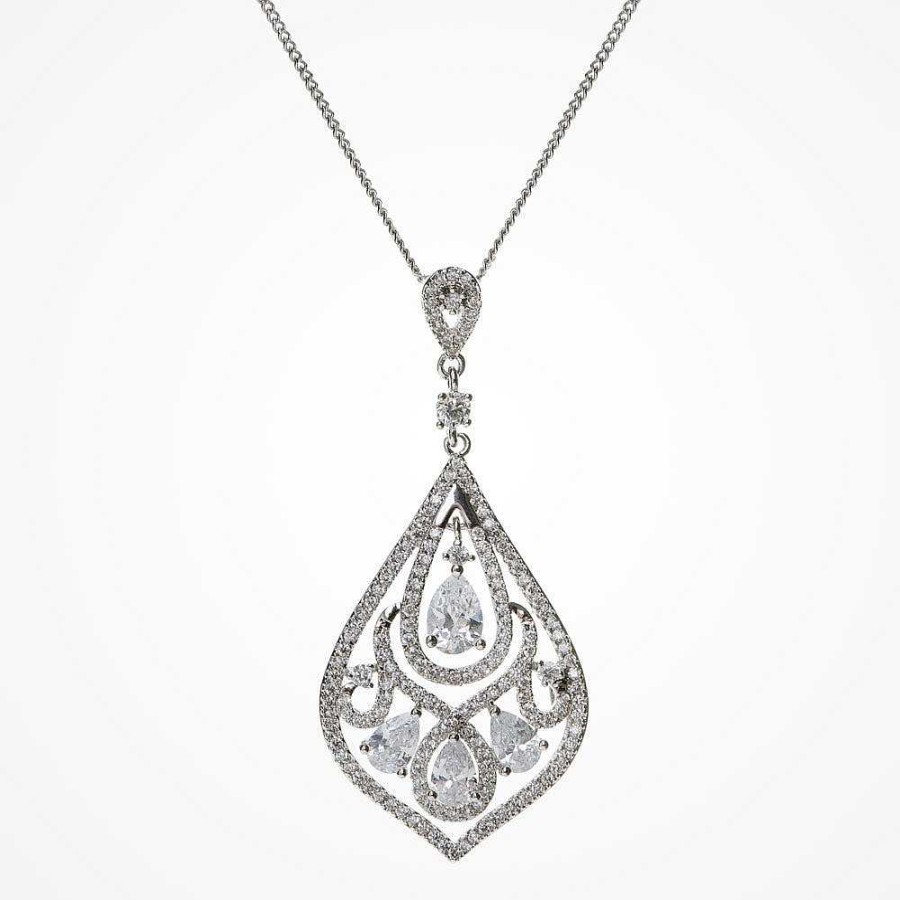 Wedding Jewellerywedding Jewellery Ivory & Co | Chinatown Crystal Pendant Necklace