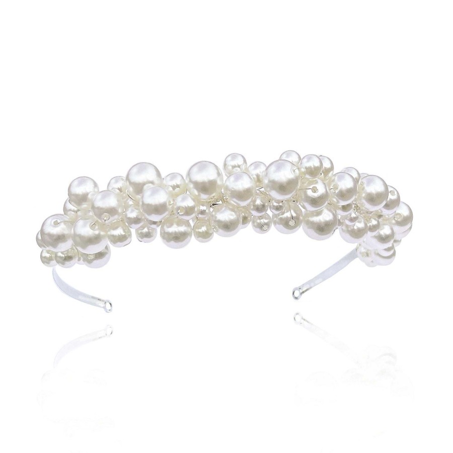 Wedding Hair Accessorieswedding Hair Accessories Ivory & Co | Odyssey Pearl Cluster Band