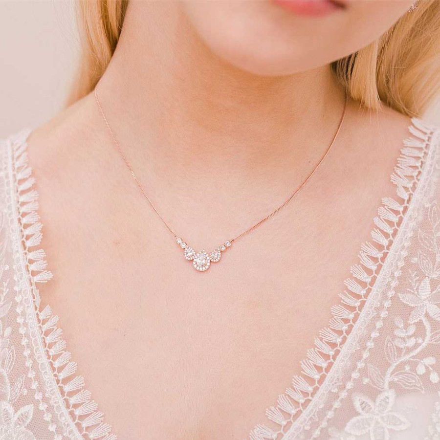 Wedding Jewellerywedding Jewellery Ivory & Co | Sorbonne Rose Gold Bridal Jewellery Set