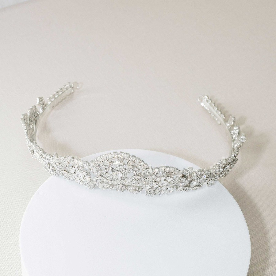 Wedding Hair Accessorieswedding Hair Accessories Ivory & Co | Princess Mia Crystal Art Deco Tiara