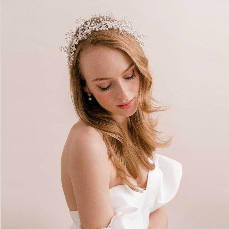 Wedding Hair Accessorieswedding Hair Accessories Arianna Bespoke | Pearl Sprig Headband