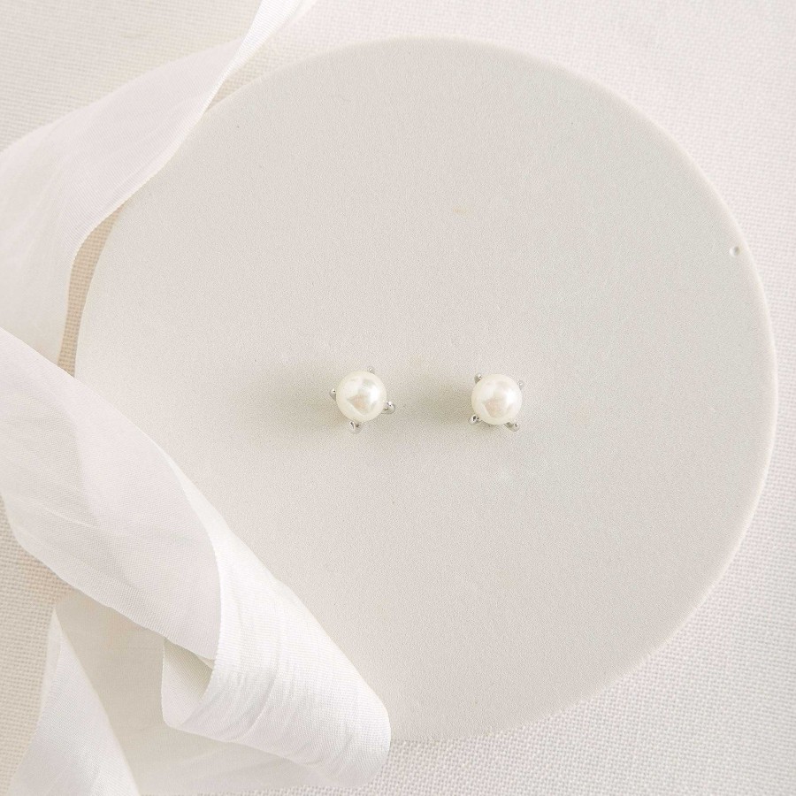 Wedding Jewellerywedding Jewellery Ivory & Co | Cairo Pearl Bridal Stud Earrings