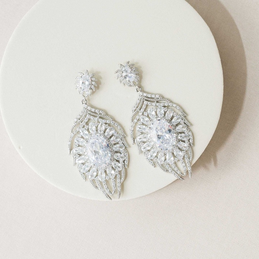 Wedding Jewellerywedding Jewellery Aria | Myla Bridal Statement Earrings