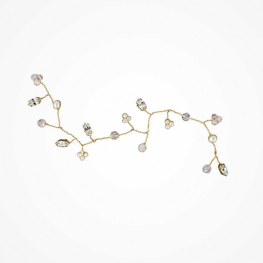 Wedding Hair Accessorieswedding Hair Accessories Chez Bec | Aphrodite Crystal And Pearl Gold Hair Vine