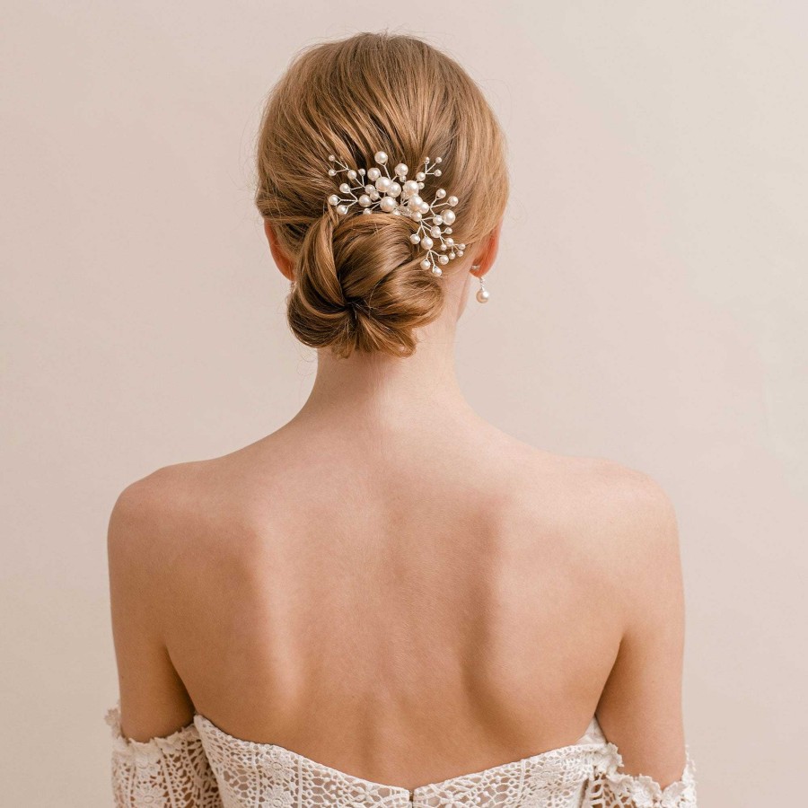 Wedding Hair Accessorieswedding Hair Accessories Arianna Bespoke | Everlasting Pearl Hair Comb