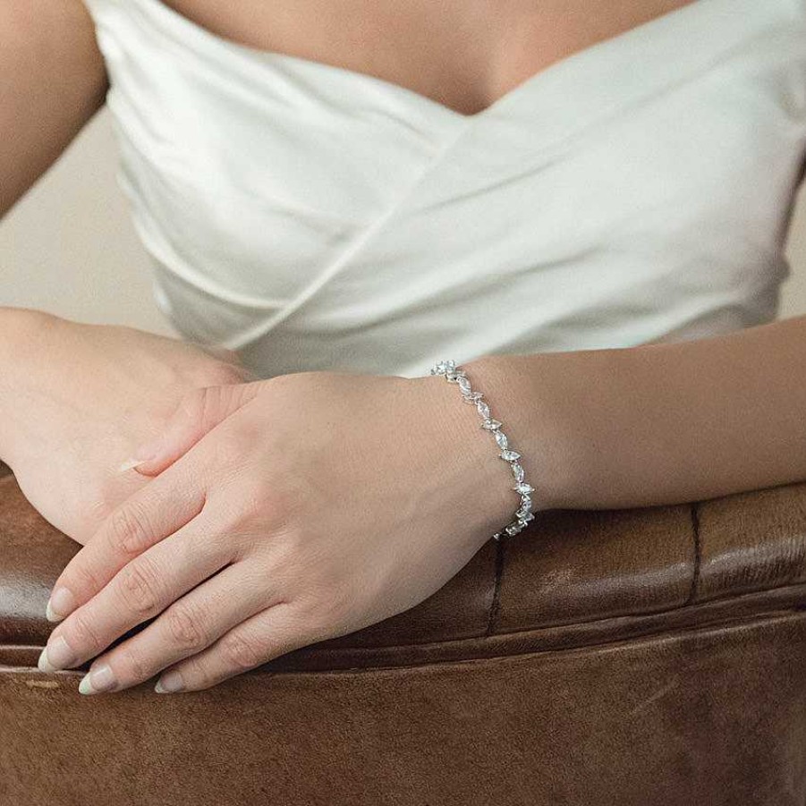 Wedding Jewellerywedding Jewellery Ivory & Co | Andorra Cubic Zirconia Bracelet