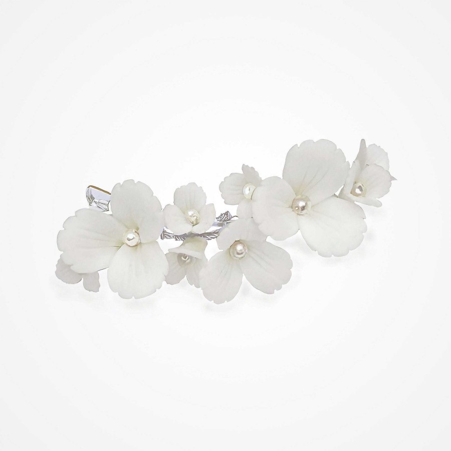 Wedding Hair Accessorieswedding Hair Accessories Ivory & Co | Elderflower Ceramic Floral Sprig Clip